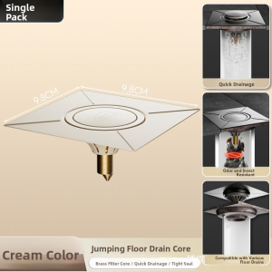 MONLEYTA | German Bathroom Drain Odor Eliminator Foot Operated Universal Anti-backsiphonage Device Sanitary Sewer Pipe Cover