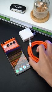 120Watt 6A Kabel Data Charger Lightning / Micro USB / Type C Metal Usb fast charging bisa berputar 180 °