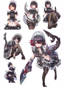 สติ๊กเกอร์กระเป๋าเดินทางสำหรับโน้ตบุ๊กคอมพิวเตอร์ โทรศัพท์มือถือ อนิเมะ เกม วัสดุ PVC ลายการ์ตูน ลายการ์ตูน