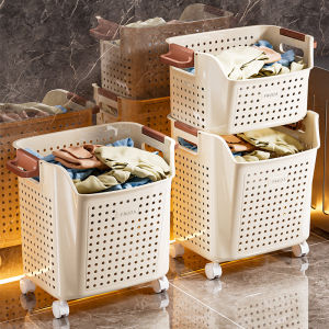 Double Layer Large Capacity Clothes Storage Basket