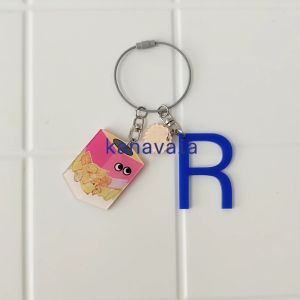 Kanavaia Customizable Letter Acrylic Keychain - Ramadan Set 1 Rengginang