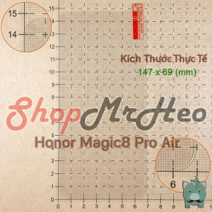 Dán Kính Cường Lực Honor Magic8 Pro Air - Magic 8 Pro Air (Không Viền Đen - Vân Tay OK - Nano Mượt)