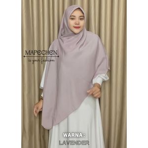 Hijab Syari Polos 130x130 Jilbab Jumbo Segiempat Voal Premium Laser Cut