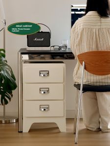 Retro Drawer Storage Cabinet 2025 New Simple Creative Plastic Bedroom Nightstand Home Use Storage Organizer Modern Style