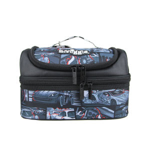 Australia smiggle original childrens lunch bag boys fruit bags Black racing car handbag cool kawaii 9 inch Picnic Kids Food Bag