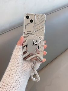 เคส Vivo V30 V40 V29 V27 5G เคส Vivo V40 V30 V27 Pro 5G พร้อมกระจกป้องกันการตกเคสโทรศัพท์กระจกแต่งหน้าสำหรับเด็กผู้หญิง