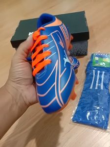 KIDZTUBS Sepatu Bola Anak Paket Komplit Sepatu Bola Tas Skin Deker Kaos Kaki Usia 6-10 Tahun Size 28 29 30 31 32 33 34 35 36 37 KDZ1009123124