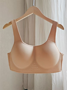 Summer Big Chest Contrast Bra Thin Push-up Wireless Seamless Full Cup Breast Holding Thin Plus Size Big Cup