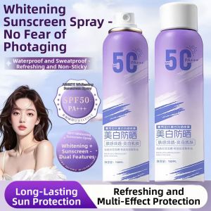 Whitening Sunscreen Spray 50 times UV Protection Waterproof Sweatproof Refreshing Non-oily for Men And Women Full Body Protection