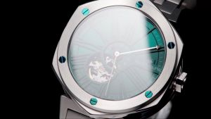 René Mouris Mythique le Monde Automatic Watches for Men - 43MM 316L Stainless Steel Semi Skeleton Watch - Real Sapphire Crystal - 100M Waterproof Wrist Watches with 316L Stainless Steel Band