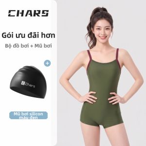 CHARS | Đồ Bơi Phong Cách Racing Slim Hợp Thời Trang Cắt Góc Vuông Cho Nữ