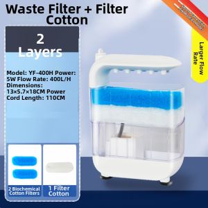 YAFENG | Low Water Level Aeration Filter for Turtle or Fish Tank with Circulation System