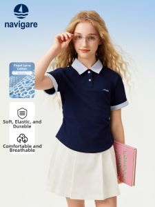 navigare kids | Color Blocking Polo Shirt Girls Top