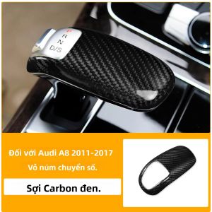 Miếng Dán Trang Trí Khung Cần Số Xe Hơi Bằng Sợi Carbon Dành Cho Audi A8 2011-2017 Phụ Kiện Ô Tô Trang Trí Thiết Bị Đánh Lửa