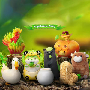 X11 TOYS Vegetable Elf Series Blind Box Part II (1/6) Cute Animal Action Figure Decoration Cute Toy Model for Birthday Gift Kawaii Doll