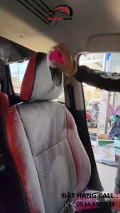 Xịt Bọt Làm Sạch Nội Thất Xe Hơi Flamingo Chuẩn Hãng 650ml tiện dụng vệ sinh sạch