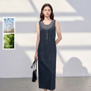 3COLOUR·S | Lyocell Autumn New Two-Piece Denim Dress
