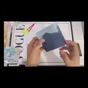 DIY Tulip Sea Mirror Night Light Car Decoration Materials Handmade Birthday Gifts for Friends and Colleagues