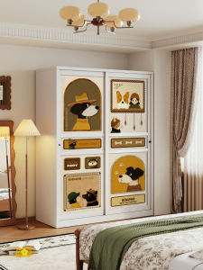 MEISD | Compact Clothes Storage Wardrobe with Sliding Doors Metal
