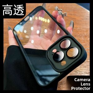 DAIMANG | Transparent Full-Cover Lens Case for iPhone 14 Green High-End Luxury Uncommon Couples Edition