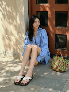 XIXITIAO | Thin Straps Woven Toe Sandals Slip-resistant Thick Sole