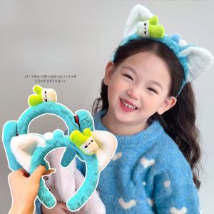 Adorable Cat Ears Hairband for Girls Plush Face Washing Headband Twice the Dimension Hair Ties Autumn Winter New Arrival Kids Accessories
