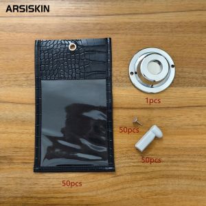 50 Sets PU Leather Anti-camera Bag No Photography Allowed Bag For Smartphones Up to 6.9" Privacy Bag Phone Bag For Wedding
