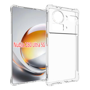 For ZTE Nubia Z80 Ultra NX741J Case Air Cushion Shockproof Airbag Clear Silicone TPU Back Cover Soft Case for ZTE Nubia Z80Ultra