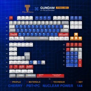TITANNATION | Phím Bấm Từ Tính Có Đèn Phía Cạnh Dành Cho Bàn Phím Cơ Gundam V2