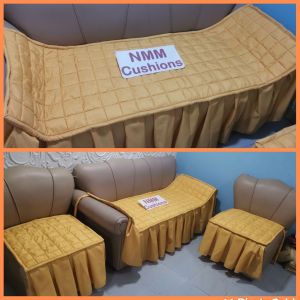 Sofa seat cover with Ruffles 3n1