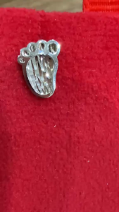 Poh Heng Jewellery 18K Footprint Earrings in White Gold *Online Exclusive*