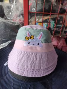 Topi bucket anak tiga warna bucket hat anak topi bayi terbaru