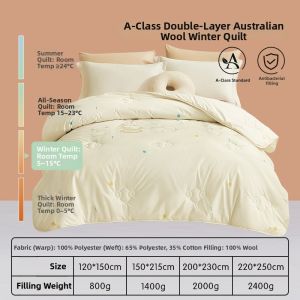 Luolai Kids | Anti-mite All-Season 100% Wool Blanket