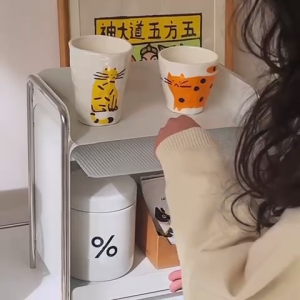 ●SG Stock● 2 Tiers Multi Storage Purposed Dustproof Metal with Acrylic Door and Pull-Push Tray Rack Desktop Rack Cups Rack Cups Holder Seasoning Rack Seasoning Holder Kicthen Rack Makeup Rack Makeup Holder Cosmetics Rack Cosmetics Holder