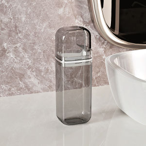 Travel Mouthwash Cup Custom Printed Logo Portable Toothbrush Toothpaste Storage Box Cup Three-in-One Cleaning Kit