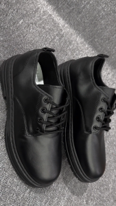 DILOOK S053 Sepatu Pria Pantofel Formal Sepatu Kerja Formal Pantofel Tali Full Hitam