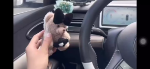 Car Wiper Plush Ornaments Turn Signal Switch Cute Bear Decorations Plush Doll Bear Auto Interior Decoration