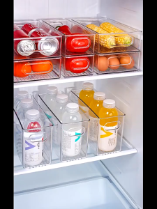 Multifunctional Refrigerator Organizer Fruit And Vegetables Can Stack Food Storage Boxes