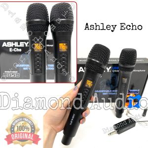 Mic Wireless Ashley Echo Uhf Handheld Original Microphone E Cho Free Ring ( Bayar Ditempat )