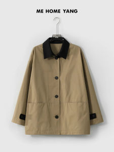 Lightweight Khaki Retro Workwear Style Coat Spring New Arrival Yangs Personal Collection Edinburgh Love in the Spring