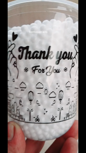 gelas plastik cup minuman Thankyou (NEW) 14oz 16oz 18oz 22oz oval datar