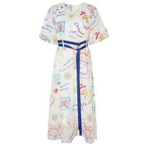 LIANGSANSHI | Đầm Ngắn Tay Hè Giúp Gọn Đơn