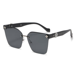 JN IMPRESSION Frameless Gradient Sunglasses for Women High-end Anti-ultraviolet Driving Sunglasses