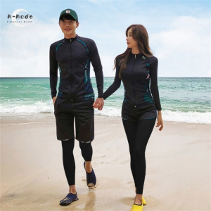 Diving Suit Couple Swimsuits Mens Snorkeling Suit Quick-Drying Women Conservative Surfing Swimsuit