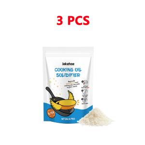 Natural Cooking Oil Solidifier Powder Grease & Fry Oil Hardener for Easy Disposal Vegetable Canola Oil Waste Solution coagulant