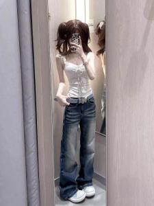 Áo Ba Lỗ Ren Ngọt Ngào Màu Trơn Mùa Hè 2025 Áo Ba Lỗ Không Tay Ôm Vừa Vặn Cho Nữ Áo Ba Lỗ Không Tay Màu Trơn Mặc Trong Và Ngoài