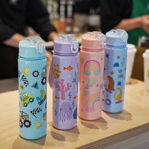 1pc 750ml 23OZ cartoon car series plastic water bottle multiple styles available suitable for outdoor sports holiday