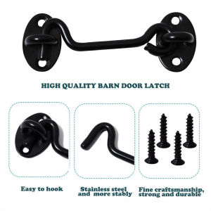 75 mm / 150 mm Barn Door Lock Hook Stainless Steel Safety Window Hook Eye Latch Lock Window Latch