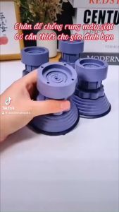 Chân đế máy giặt tăng giảm Bộ 4 chân đế chống rung chân đỡ đa năng cho máy giặt tủ lạnh tăng giảm chiều cao đế cao su Dieulinhshop