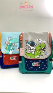 Pintera - Tas Sekolah Anak Laki - Laki TK SD Ransel Dinosaurus Astronot Free Gantungan Kunci - Mocan
